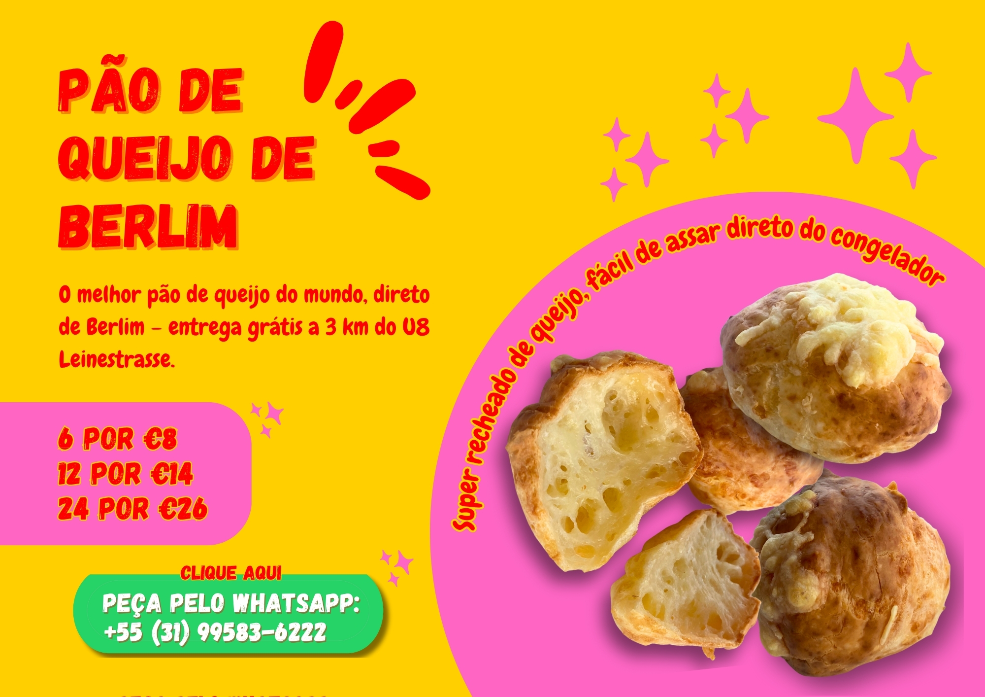 Pão de Queijo de Berlim flyer