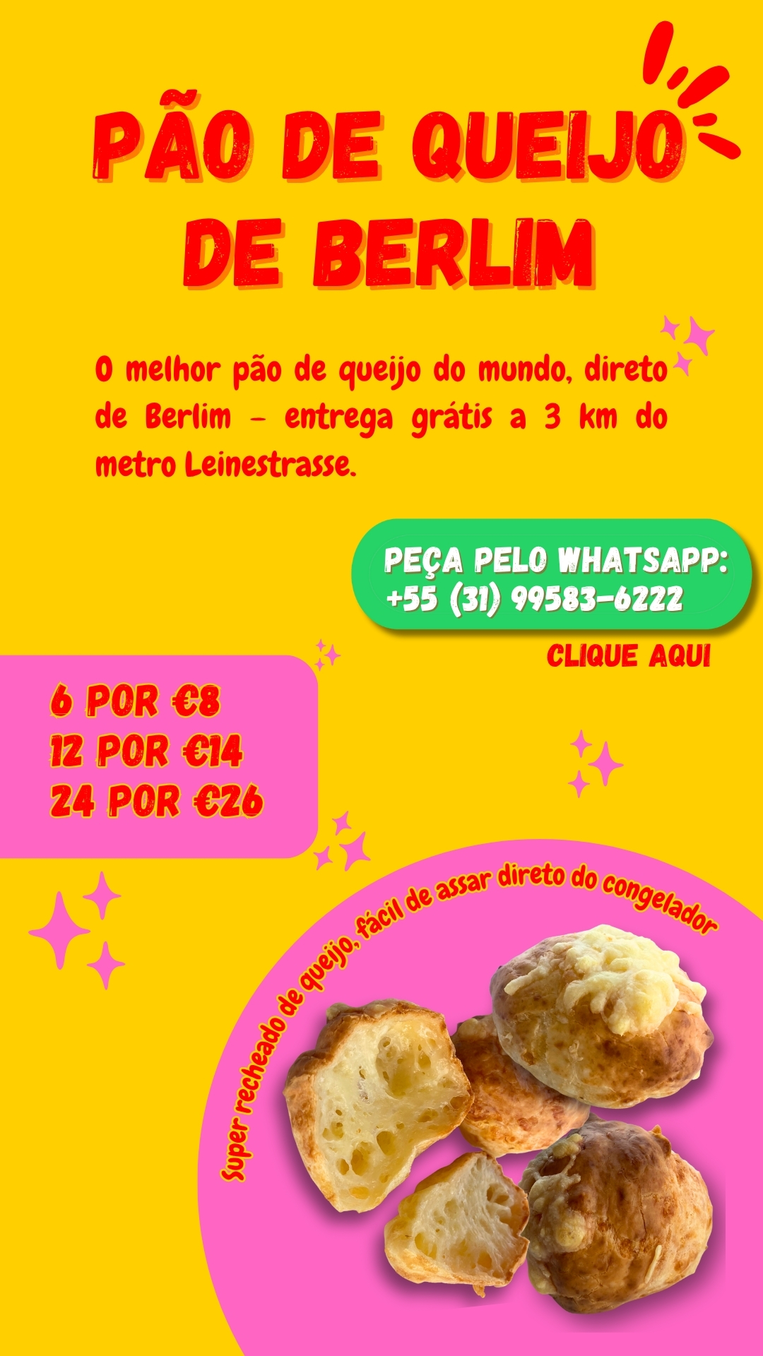 Pão de Queijo de Berlim flyer